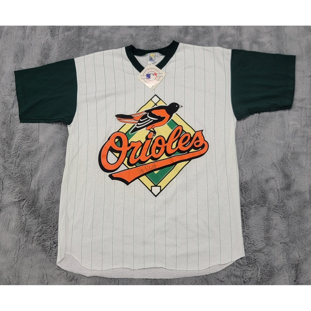 Vintage 90s Baltimore Orioles Player Signed Shirt Men XL (Fits L) MLB‎ Baseball